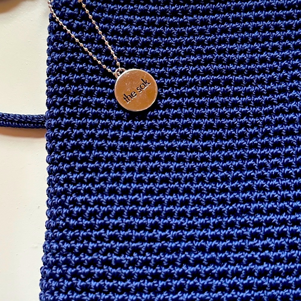 The SAK | LUMI Crossbody Bag | Blue | Crochet